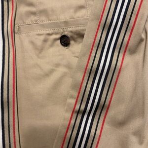 Burberry Beige Pants with Striped Detail